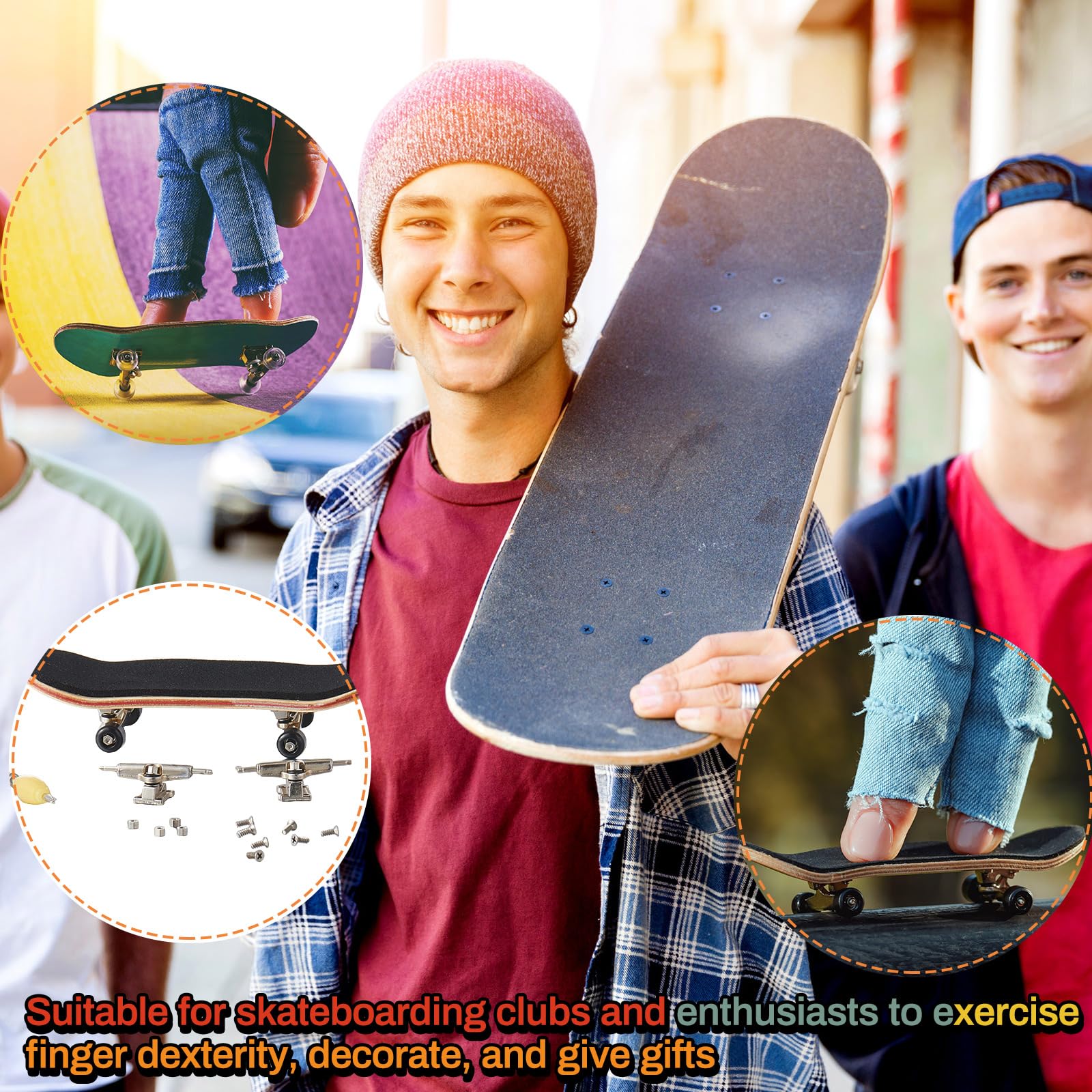 Amazon.com: Jexine 6 Sets DIY Fingerboard Kit Fingerboard